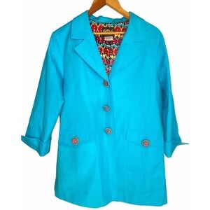 Vintage‎ Bob Mackie women's Wearable Art Ladybug Swing Jacket Coat Size medium